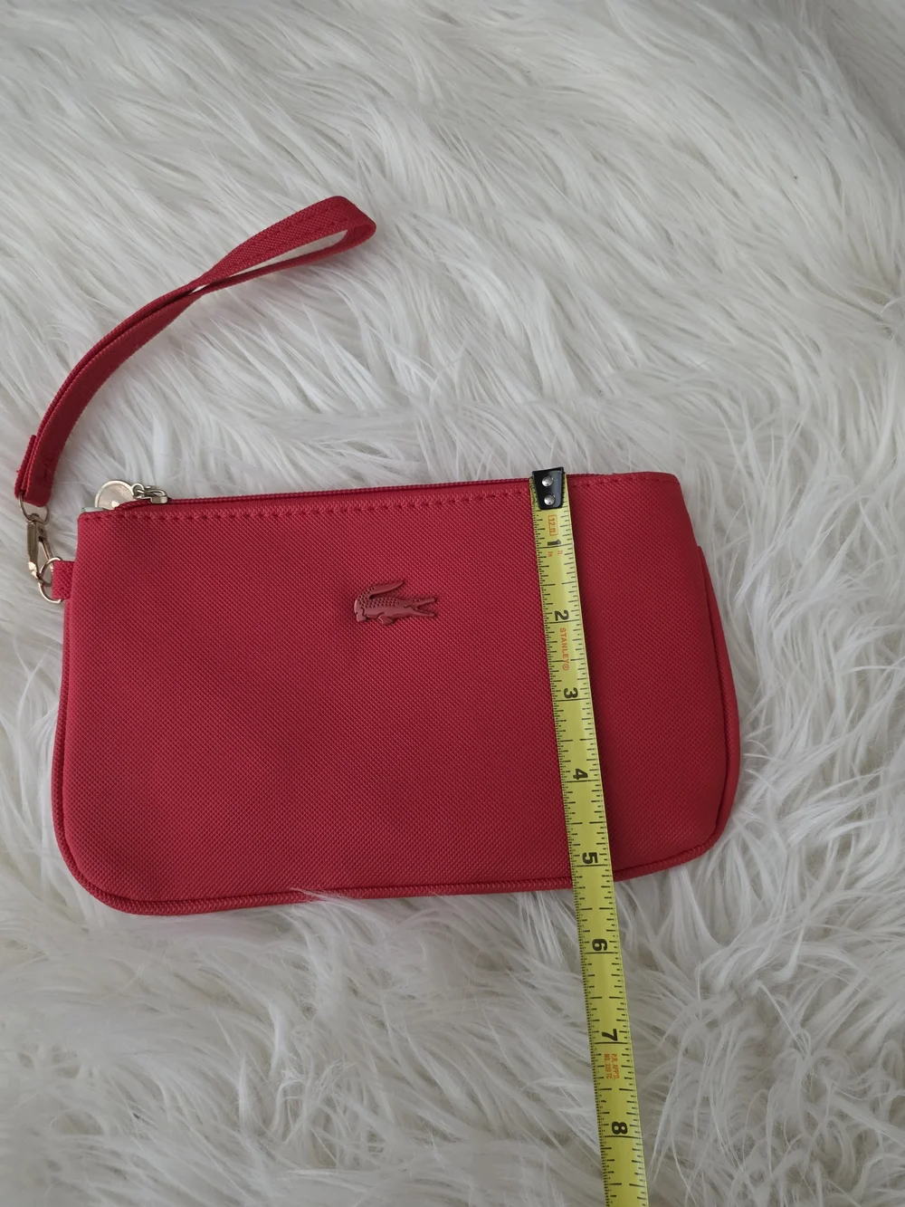 Lacoste Red Wristlet Clutch - Sleek Everyday Carry